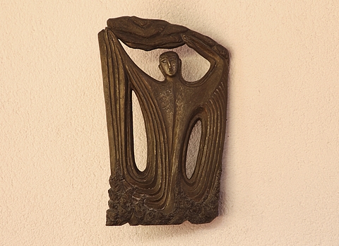 Rika Unger : Vershnungskirche Mnster : Bronzeplastik Engel